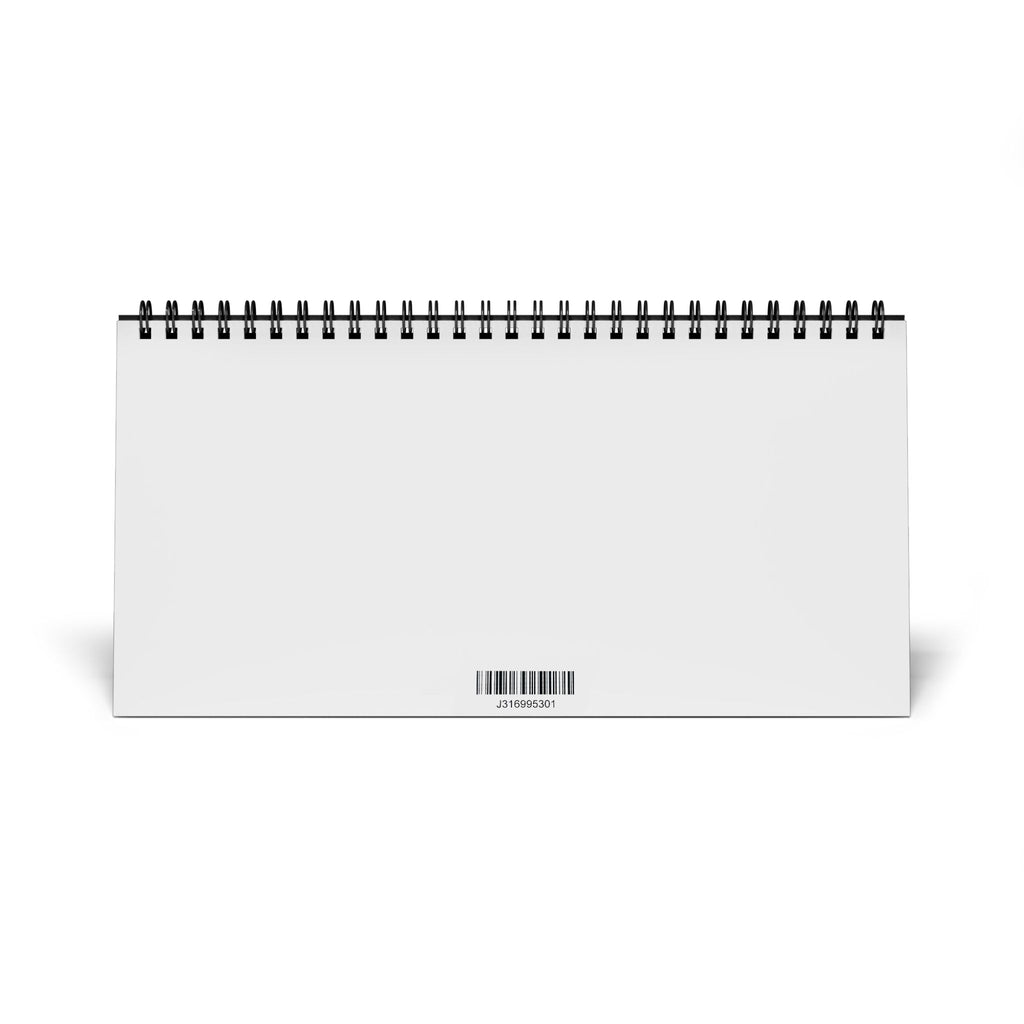 2027 Floral Desk Calendar — Simplex Grid Desk Calendar