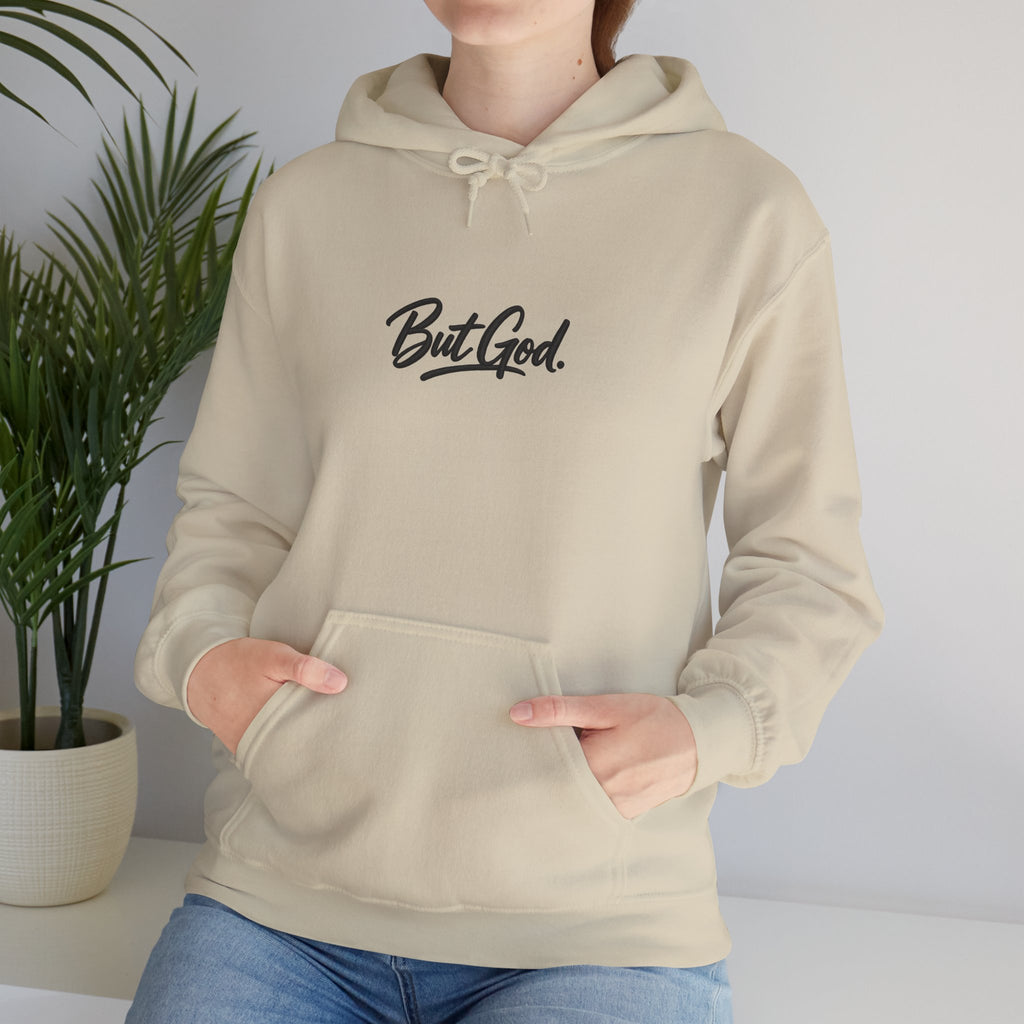 But God Hoodie – Minimal Script Christian Faith Pullover