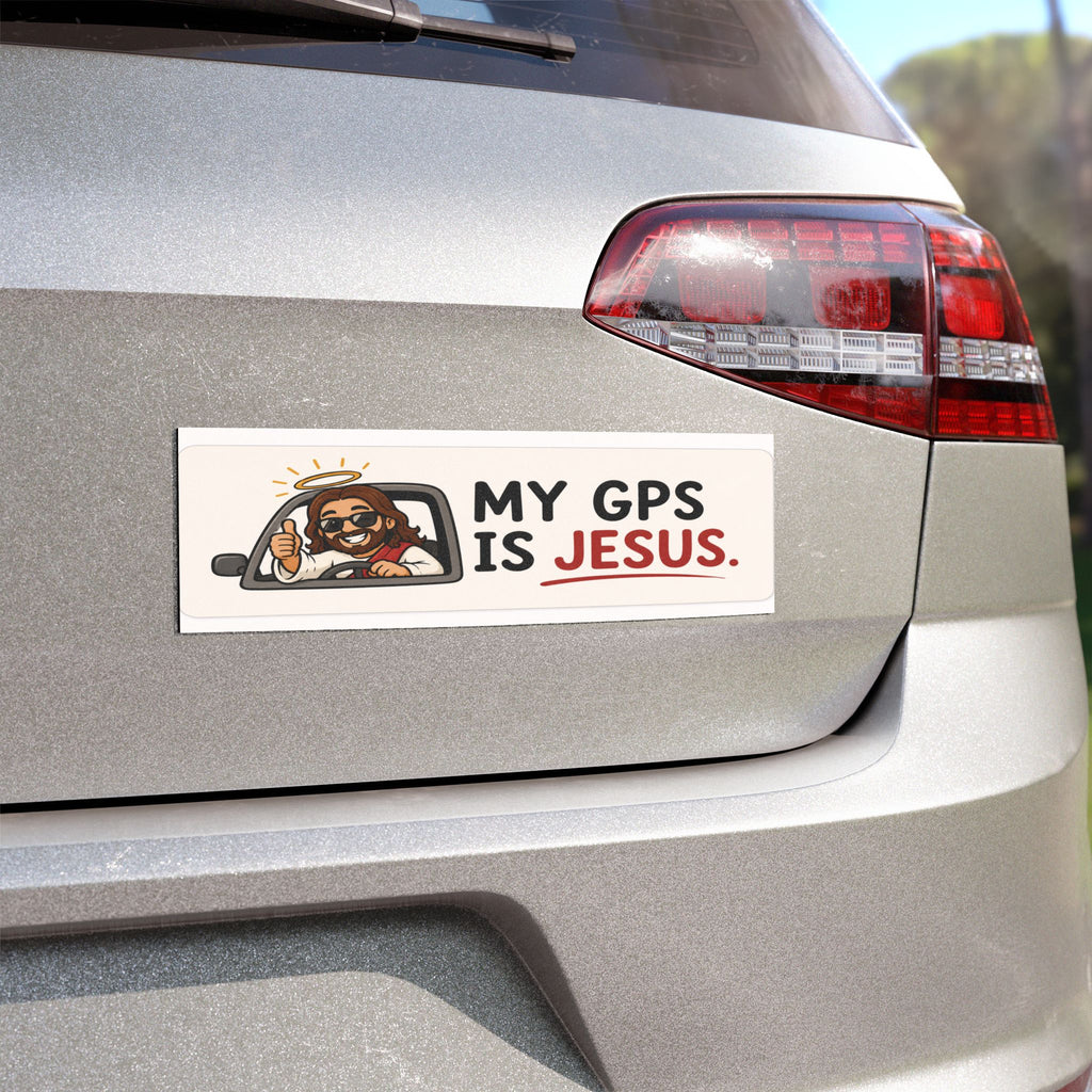 Funny Christian Car Magnet - My GPS Is Jesus
