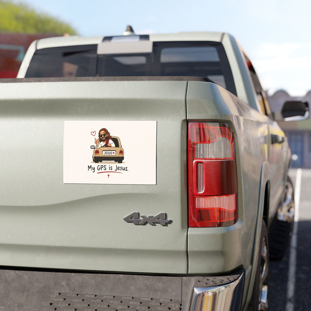 Funny Christian Car Magnet - My GPS Is Jesus