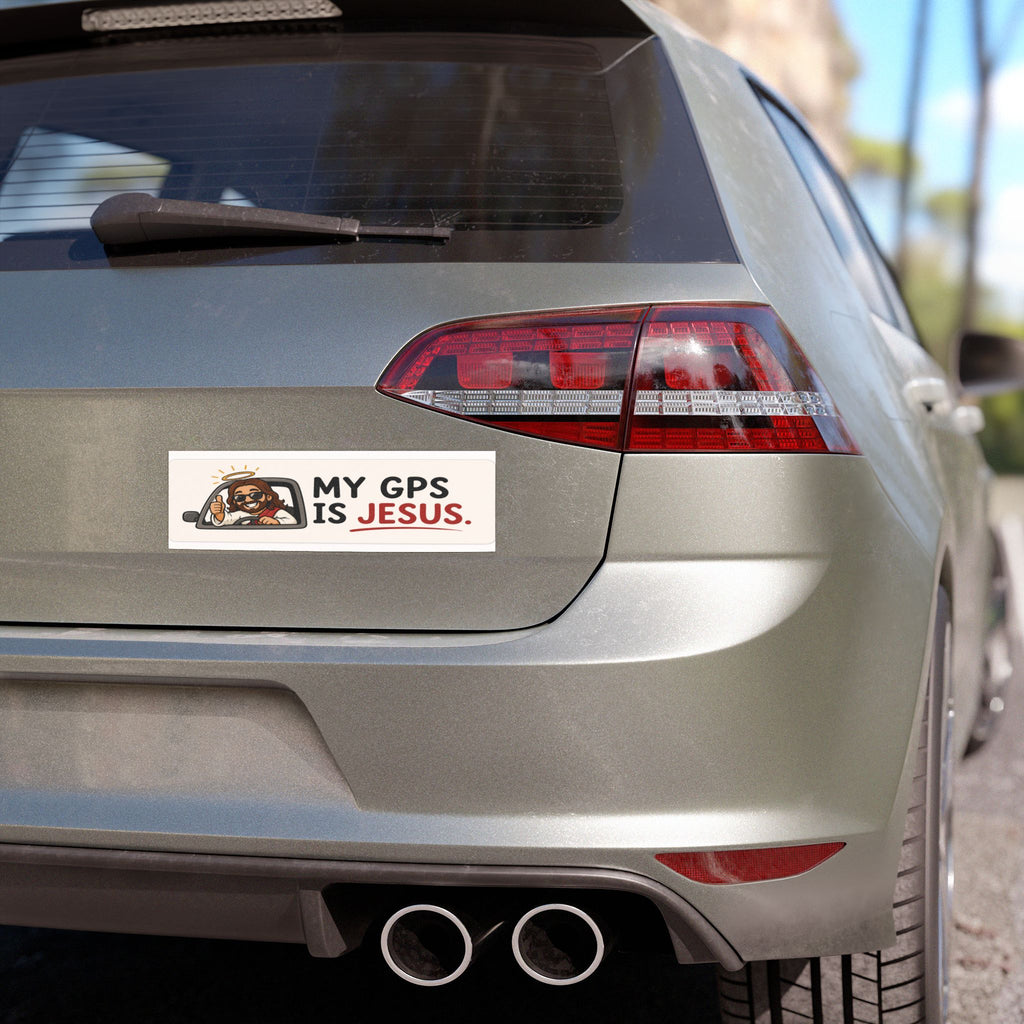 Funny Christian Car Magnet - My GPS Is Jesus