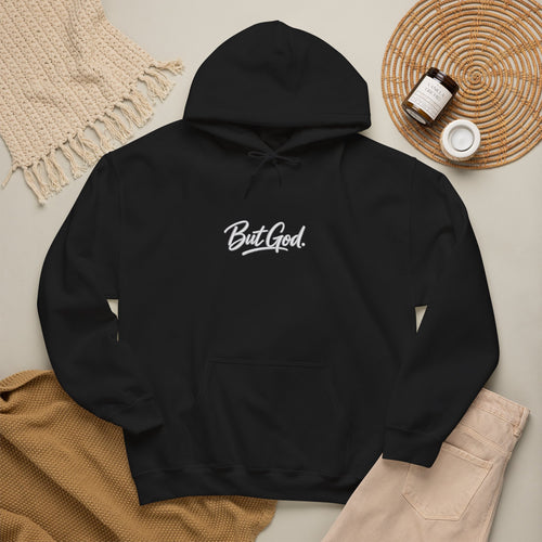 But God Hoodie – Minimal Script Christian Faith Pullover