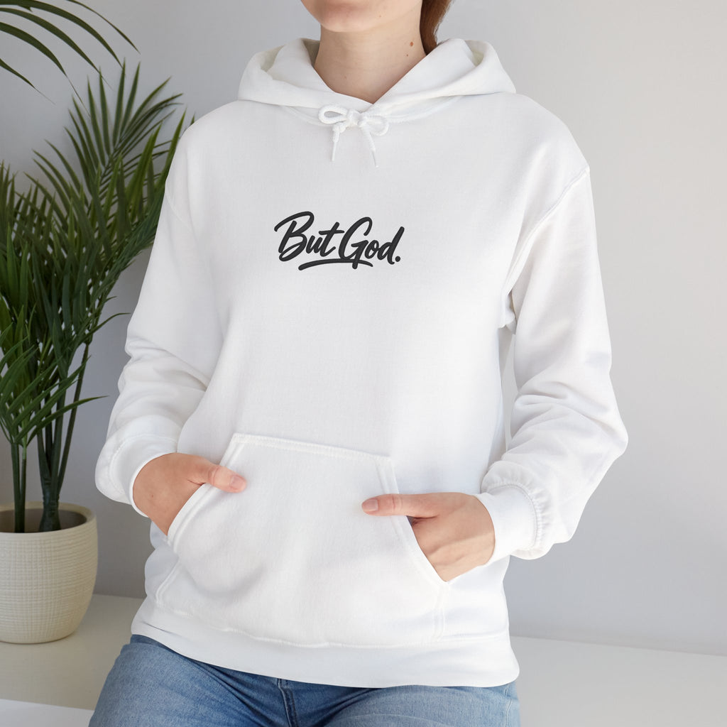 But God Hoodie – Minimal Script Christian Faith Pullover