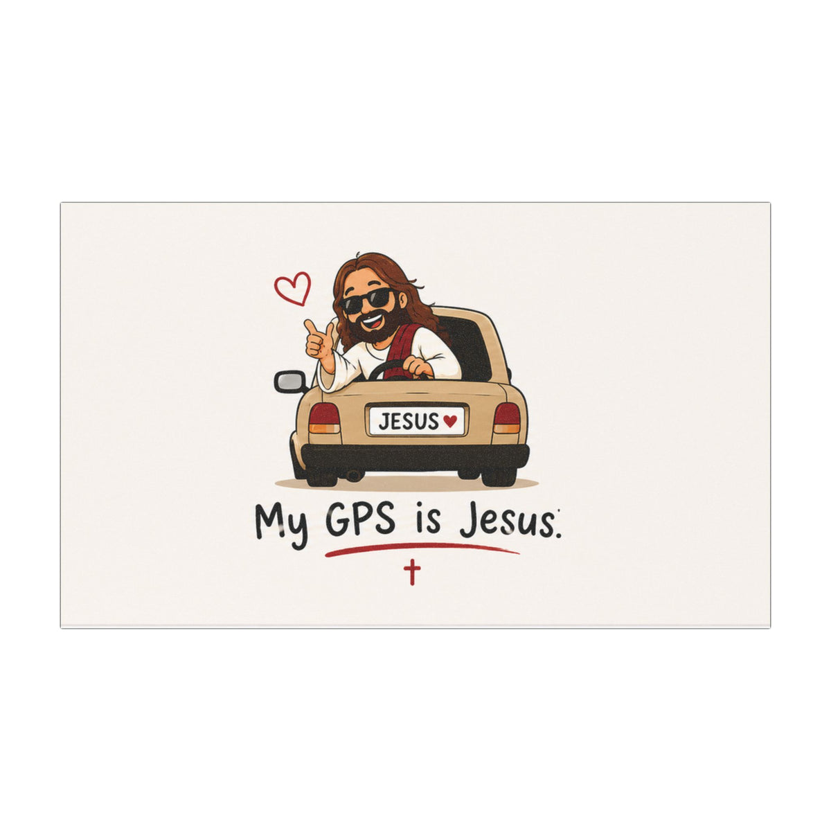 Funny Christian Car Magnet - My GPS Is Jesus