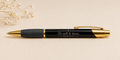 Engraved Brass Ballpoint Pen — "Be Still & Know" Scripture Gift Pen