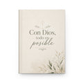 Cuaderno Tapa Dura: "Con Dios, todo es posible" — Diario de Oración e Inspiración