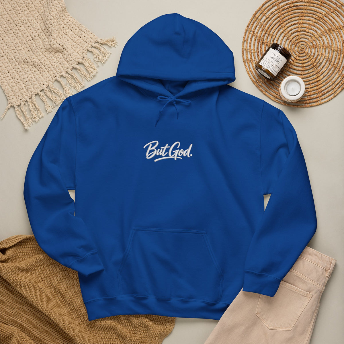 But God Hoodie – Minimal Script Christian Faith Pullover