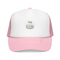 Trucker Hat — "You Matter to Your Creator" Pink Foam Mesh Cap