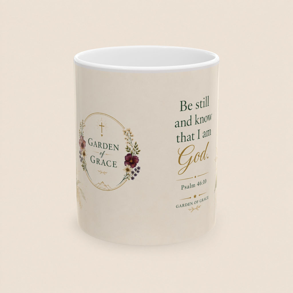 Be Still and Know That I Am God mug | Psalm 46:10 ceramic mug