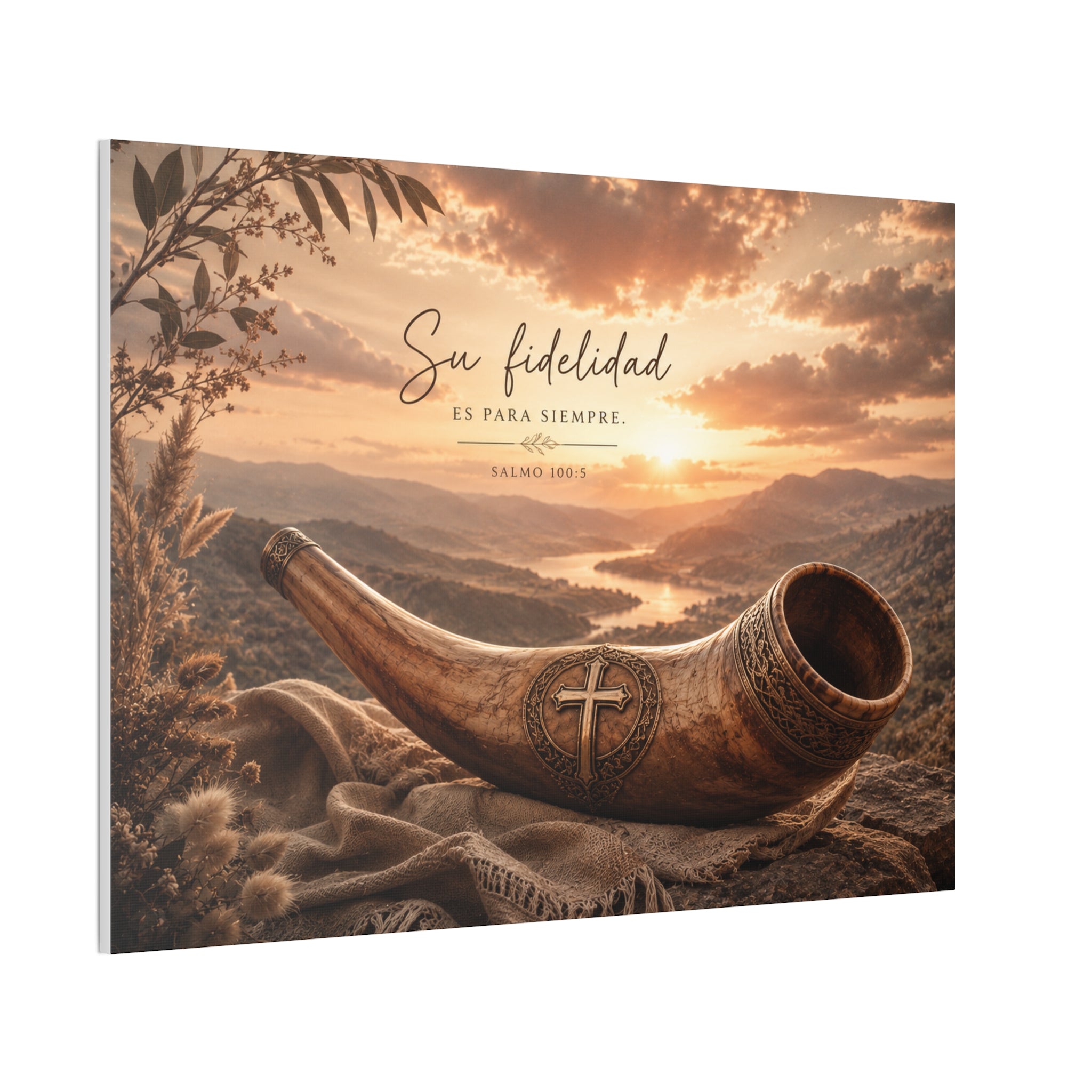 Canvas Stretched, Su Fidelidad es Para Siempre - Stretched Canvas | Psalm 100:5