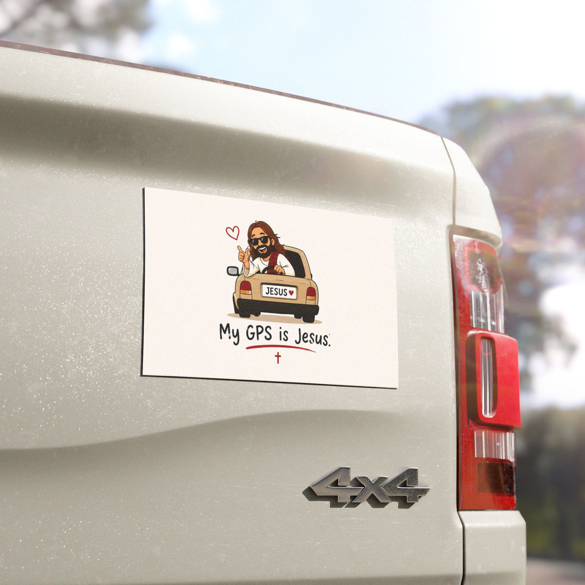 Funny Christian Car Magnet - My GPS Is Jesus