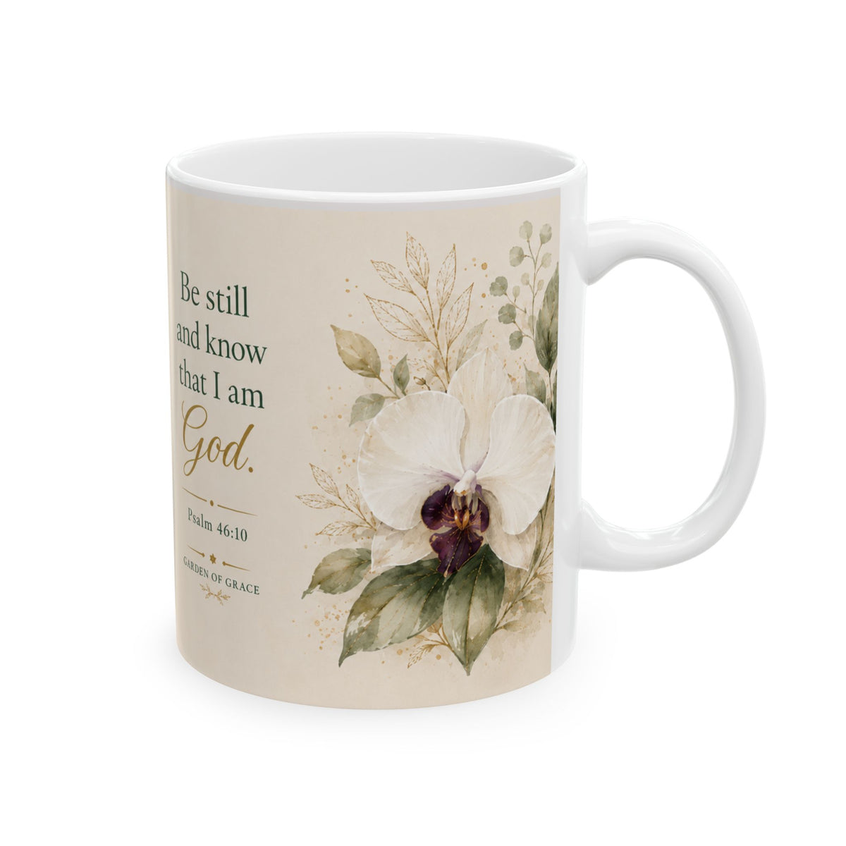 Be Still and Know That I Am God mug | Psalm 46:10 ceramic mug
