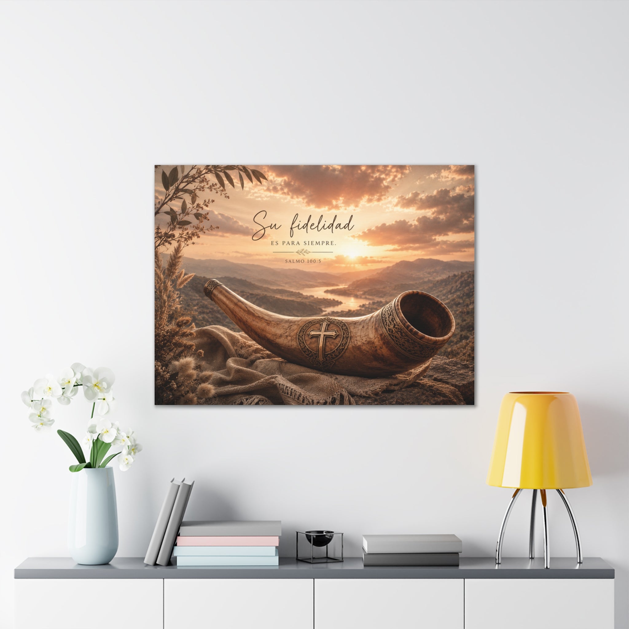 Canvas Stretched, Su Fidelidad es Para Siempre - Stretched Canvas | Psalm 100:5