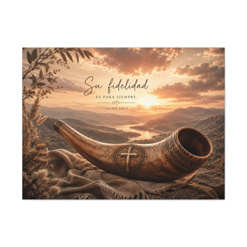 Canvas Stretched, Su Fidelidad es Para Siempre - Stretched Canvas | Psalm 100:5