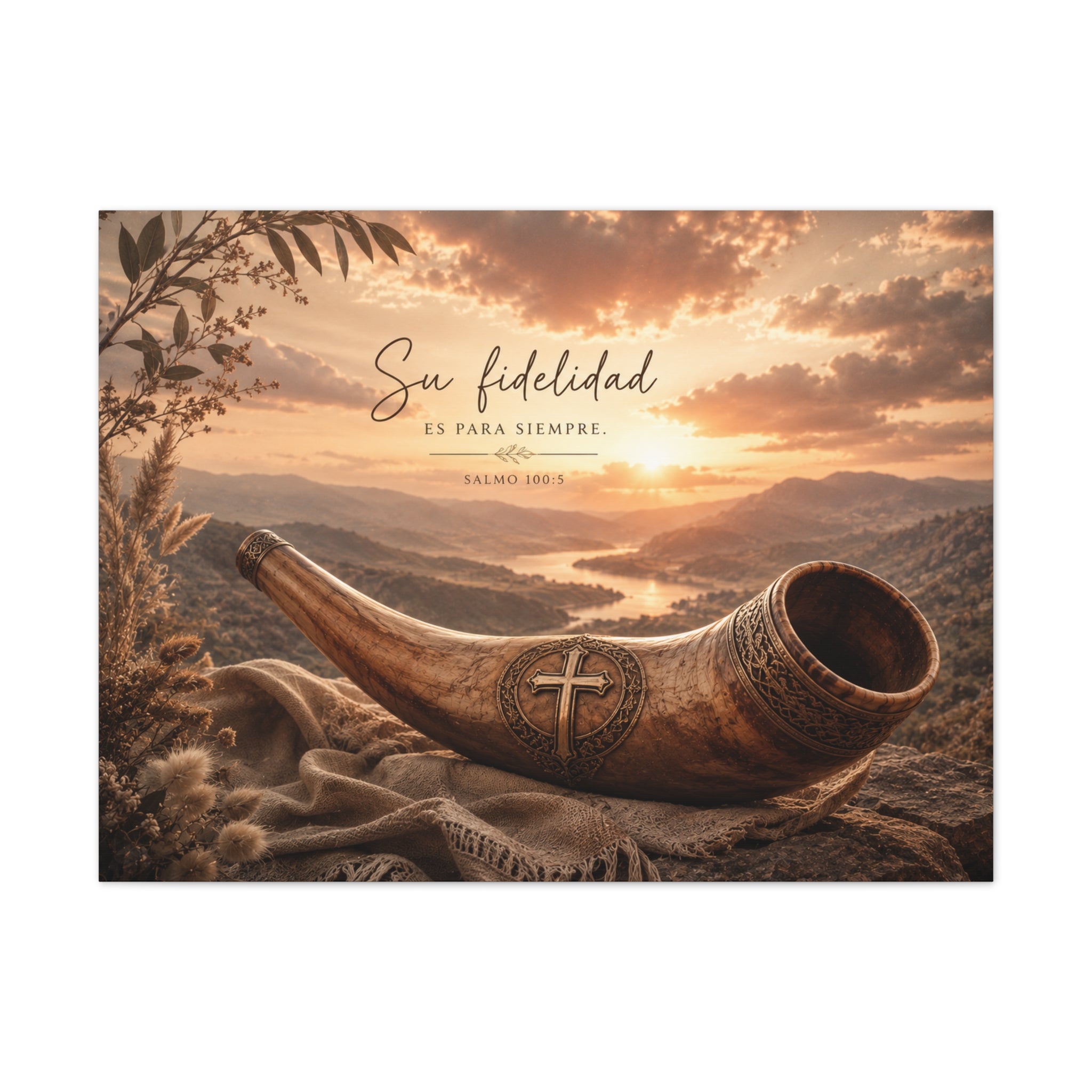 Canvas Stretched, Su Fidelidad es Para Siempre - Stretched Canvas | Psalm 100:5