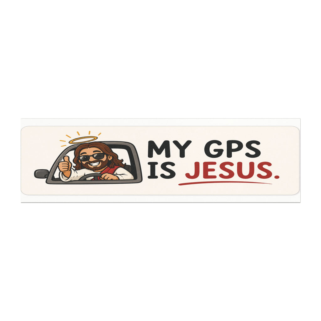 Funny Christian Car Magnet - My GPS Is Jesus