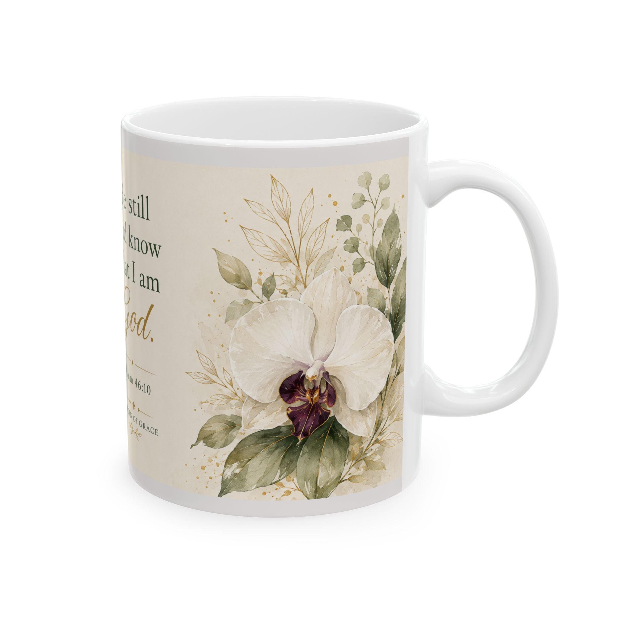 Be Still and Know That I Am God mug | Psalm 46:10 ceramic mug