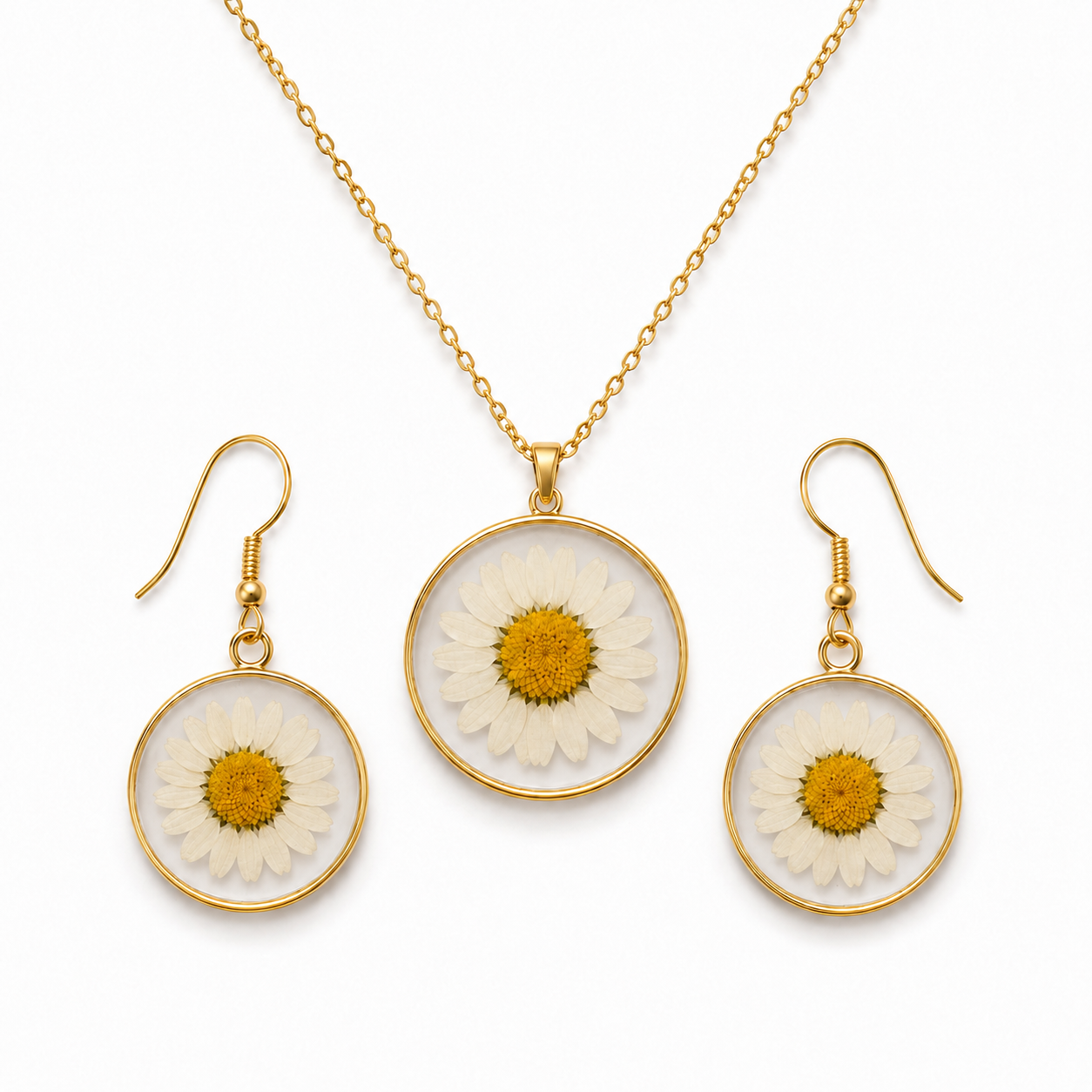 Colombian Daisy Jewelry Set