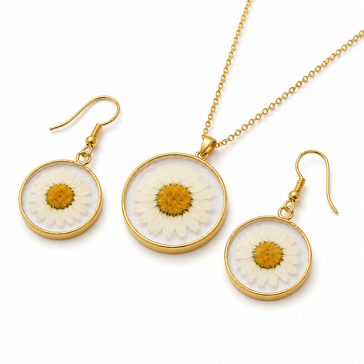 Colombian Daisy Jewelry Set